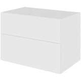 Multi-Living Bad skuffeskab i Hvid Front H: 57,6 cm D: 51 cm med metalforsag i bredde: 80 cm