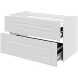 Multi-Living Bad vaskeskab Romantik H: 57,6 cm D: 51,0 cm - Udskæring til afløb - Bredde: 100 cm