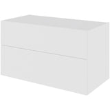 Multi-Living Bad vaskeskab Malet Hvid Front  H: 57,6 cm D: 51,0 cm - Udskæring til afløb - Bredde: 60 cm