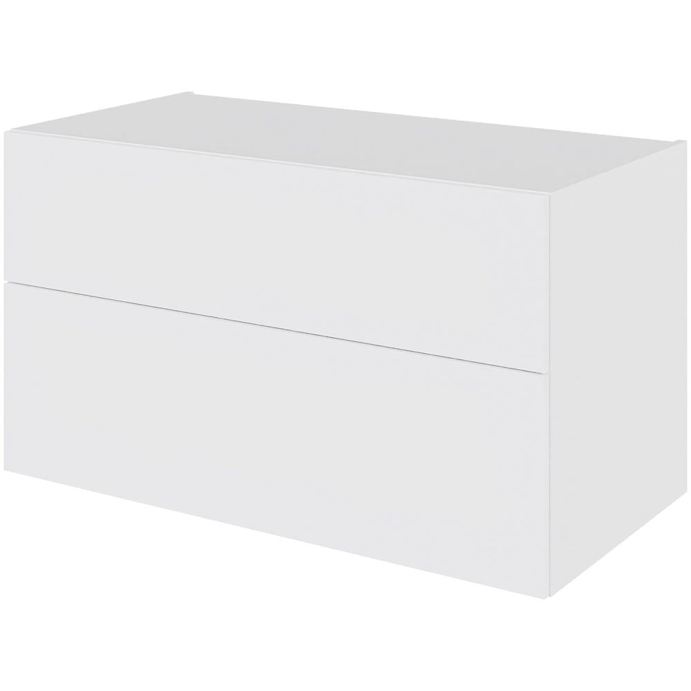 Multi-Living Bad skuffeskab i Hvid Front H: 57,6 cm D: 51 cm med metalforsag i bredde: 100 cm