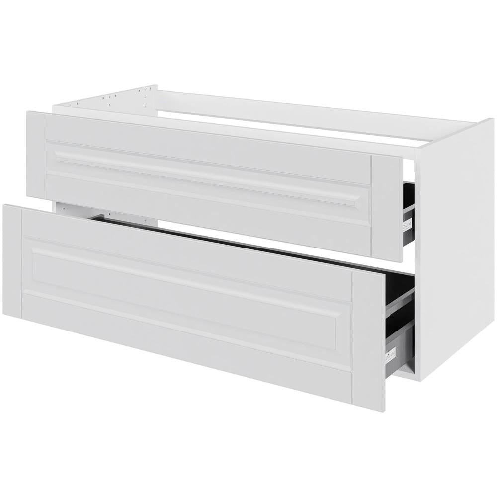 Multi-Living Bad vaskeskab Romantik H: 57,6 cm D: 51,0 cm - Udskæring til afløb - Bredde: 120 cm