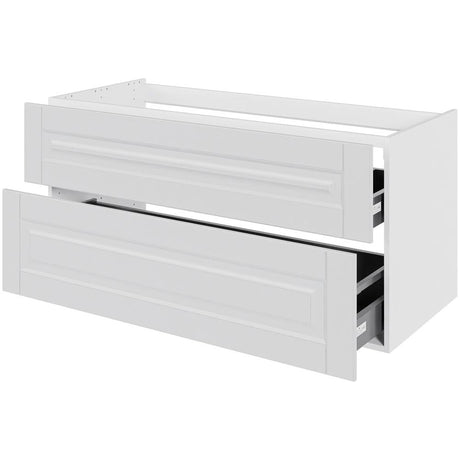 Multi-Living Bad vaskeskab Romantik H: 57,6 cm D: 51,0 cm - Udskæring til afløb - Bredde: 120 cm