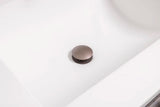 Bundventil til Marmorline badbordplader / Mat Bronze PVD – Universal – Pop-up (Til med og uden overløb)