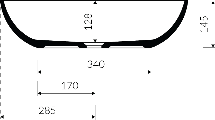 Bolzano vask i Hvid blank