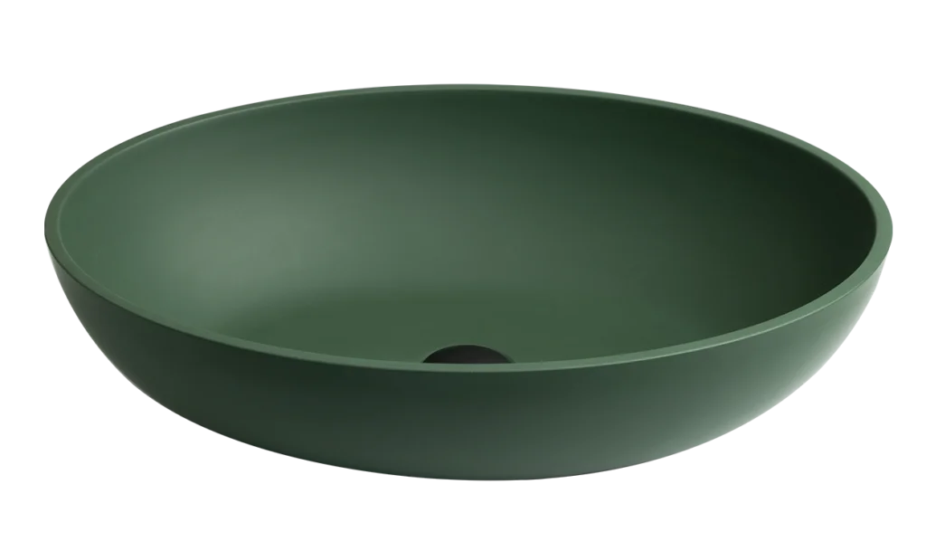 Bolzano vask i Olivengrøn mat
