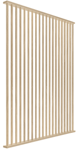 I-Wood DivideWall rumdeler i bredde 2010 mm x højde 3040 mm - vælg oliering