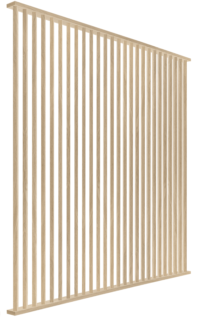 I-Wood DivideWall rumdeler i bredde 2610 mm x højde 3040 mm - vælg oliering