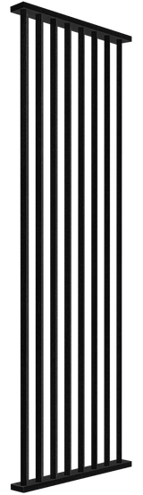 I-Wood DivideWall i sort kerne i sort malet - vælg mellem forskellige mål fra bredde 810 mm til 2610 mm - højde 3040 mm