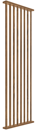 I-Wood DivideWall i sort kerne i klar olie - vælg mellem forskellige mål fra bredde 810 mm til 2610 mm - højde 3040 mm