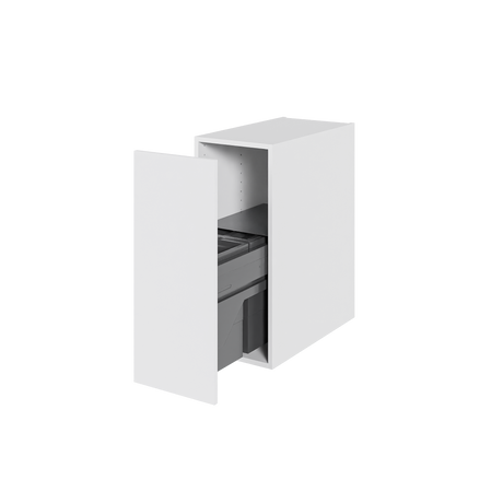 Multi-Living Køkken affaldsskab i Hvid Front H: 70,4 cm D: 60,0 cm - Inklusiv affaldssystem med frontudtræk - Bredde: 30 cm