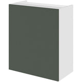 Multi-Living Køkken emhættereol i Cibo Verde 120 H: 70,4 cm D: 32,0 cm B: 60 cm - med 2 hylder, fast bund og låge
