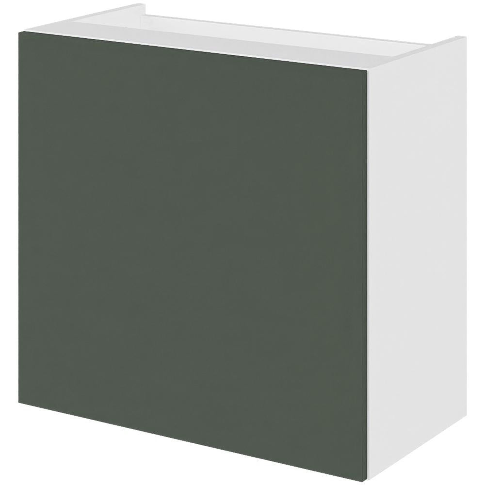 Multi-Living Køkken lavt emhætteskab i Cibo Verde 120 H: 57,6 cm D: 32,0 cm B: 60 cm - med 2 hylder og låge