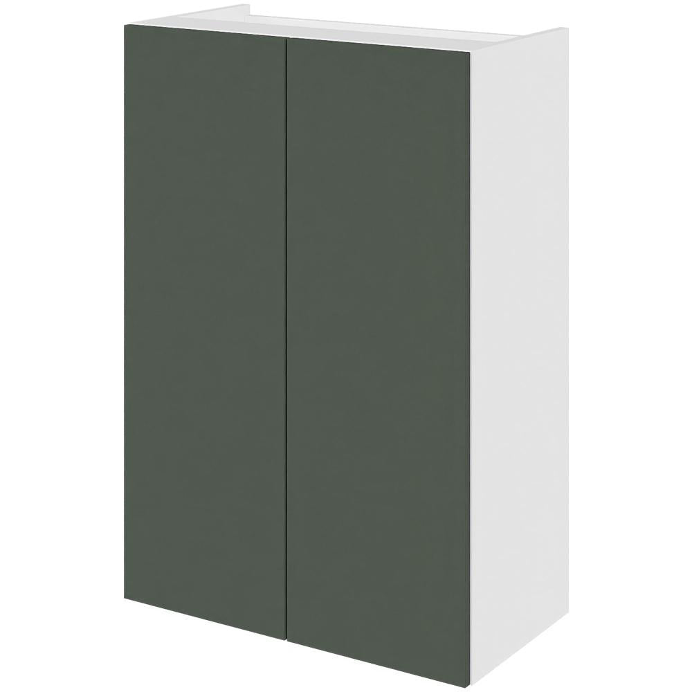 Multi-Living Køkken emhættereol i Cibo Verde 120 H: 89,6 cm D: 32,0 cm B: 60 cm - med 3 faste hylder, fast bund og 2 låger