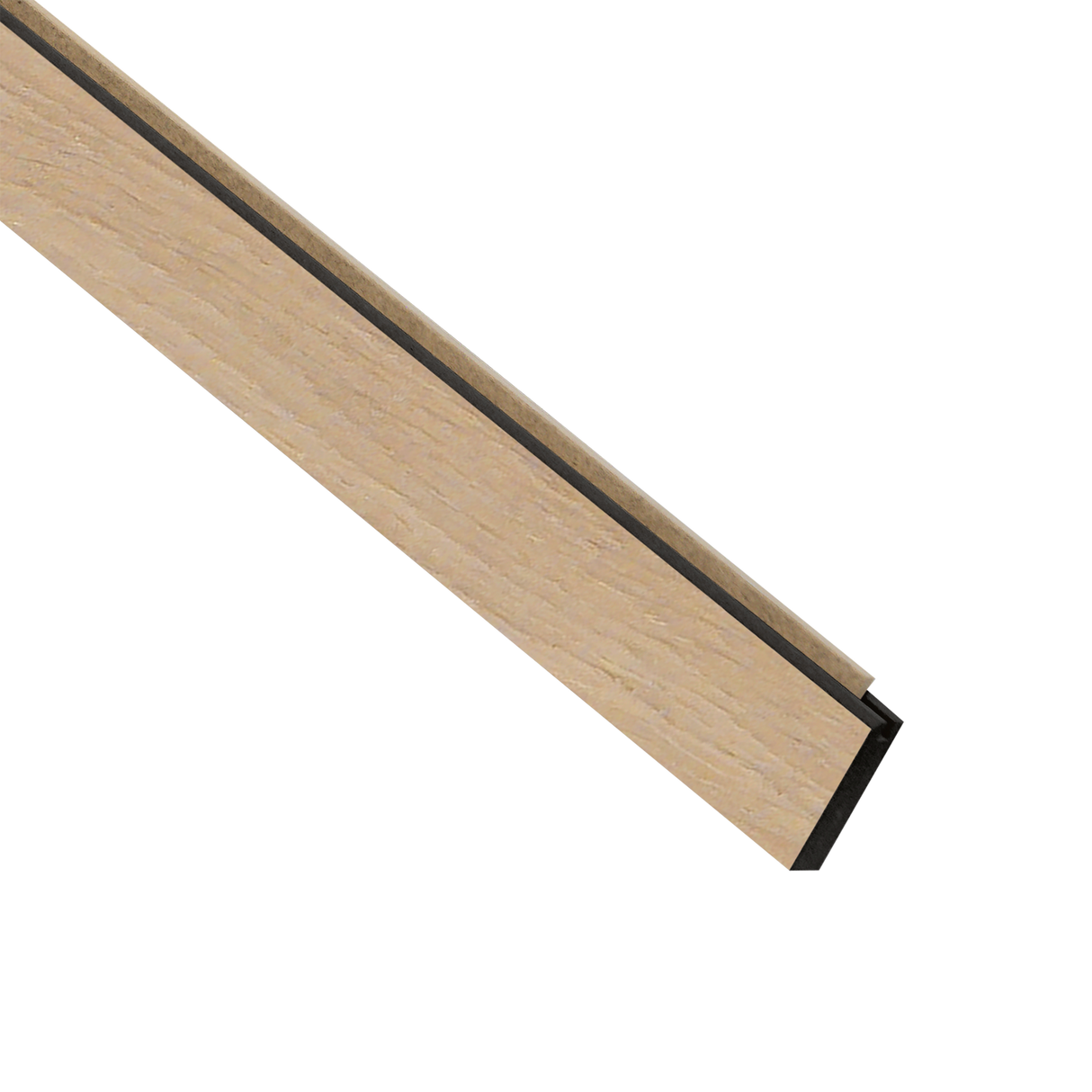 I-Wood FinUni® Afslutningsliste – 17 x 55 × 2780 mm / Sort kerne - vælg forskellige farver
