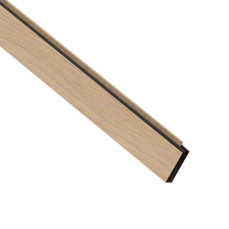 I-Wood FinUni® Afslutningsliste – 17 x 55 × 2780 mm / Sort kerne - vælg forskellige farver