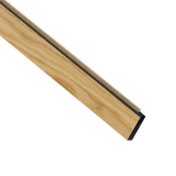 I-Wood FinUni® Afslutningsliste – 17 x 55 × 2780 mm / Sort kerne - vælg forskellige farver