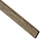 I-Wood FinUni® Afslutningsliste – 17 x 55 × 2780 mm / Sort kerne - vælg forskellige farver