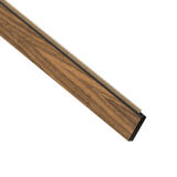 I-Wood FinUni® Afslutningsliste – 17 x 55 × 2780 mm / Sort kerne - vælg forskellige farver