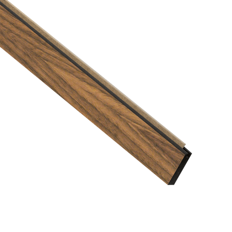 I-Wood FinUni® Afslutningsliste – 17 x 55 × 2780 mm / Sort kerne - vælg forskellige farver