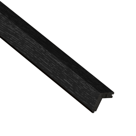 I-Wood FinUni® Udvendig Afslutningsliste – 17 x 55/55 × 2780 mm / Sort kerne - vælg forskellige farver