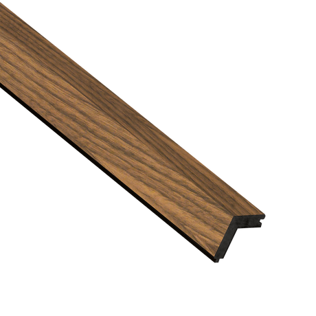 I-Wood FinUni® Udvendig Afslutningsliste – 17 x 55/55 × 2780 mm / Sort kerne - vælg forskellige farver
