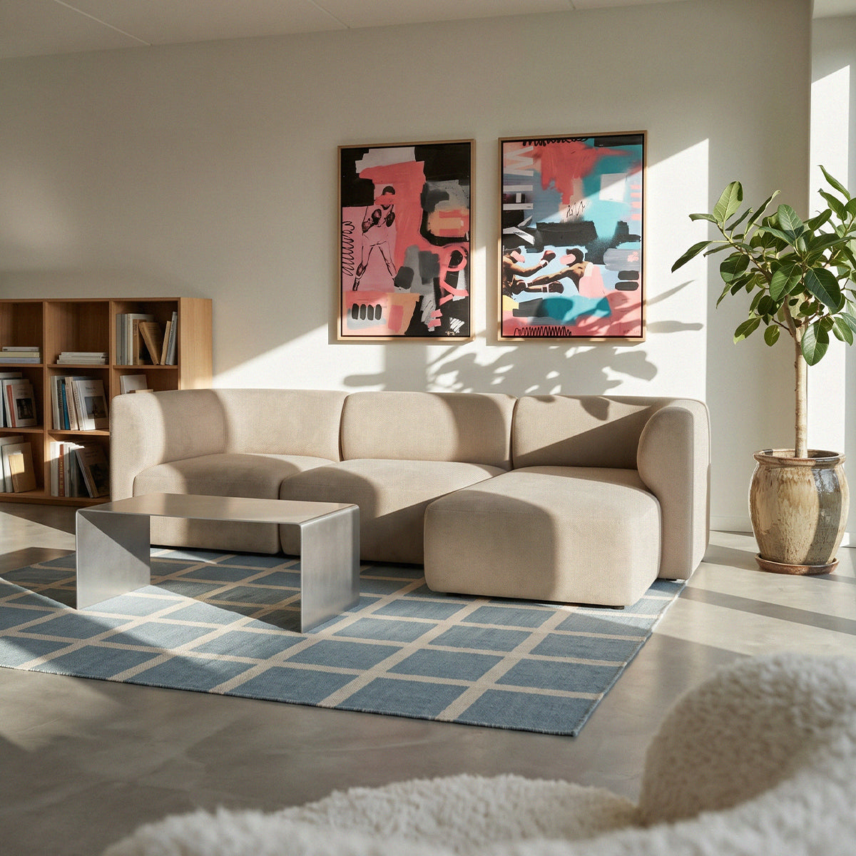 Fjord Sofa - Chaiselong Left Cosmo Beige