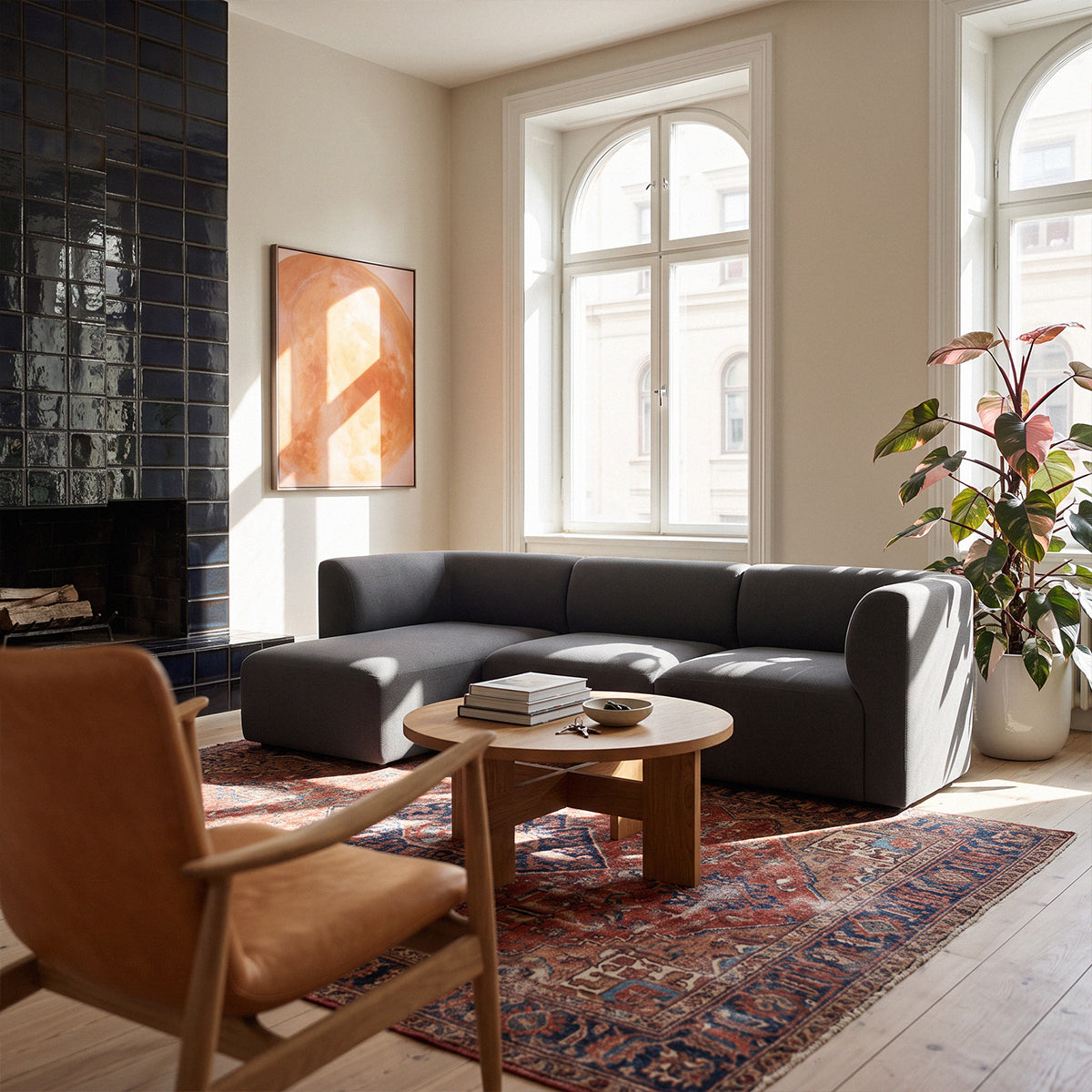 Fjord Sofa - Corner Right Cosmo Slate