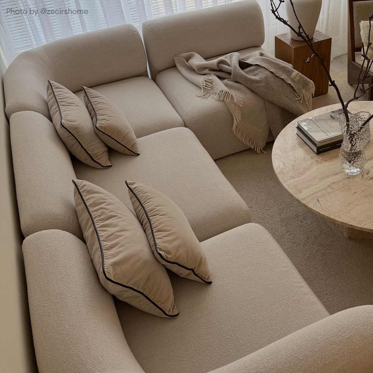 Fjord Sofa - Seat Section Sealife Ivory