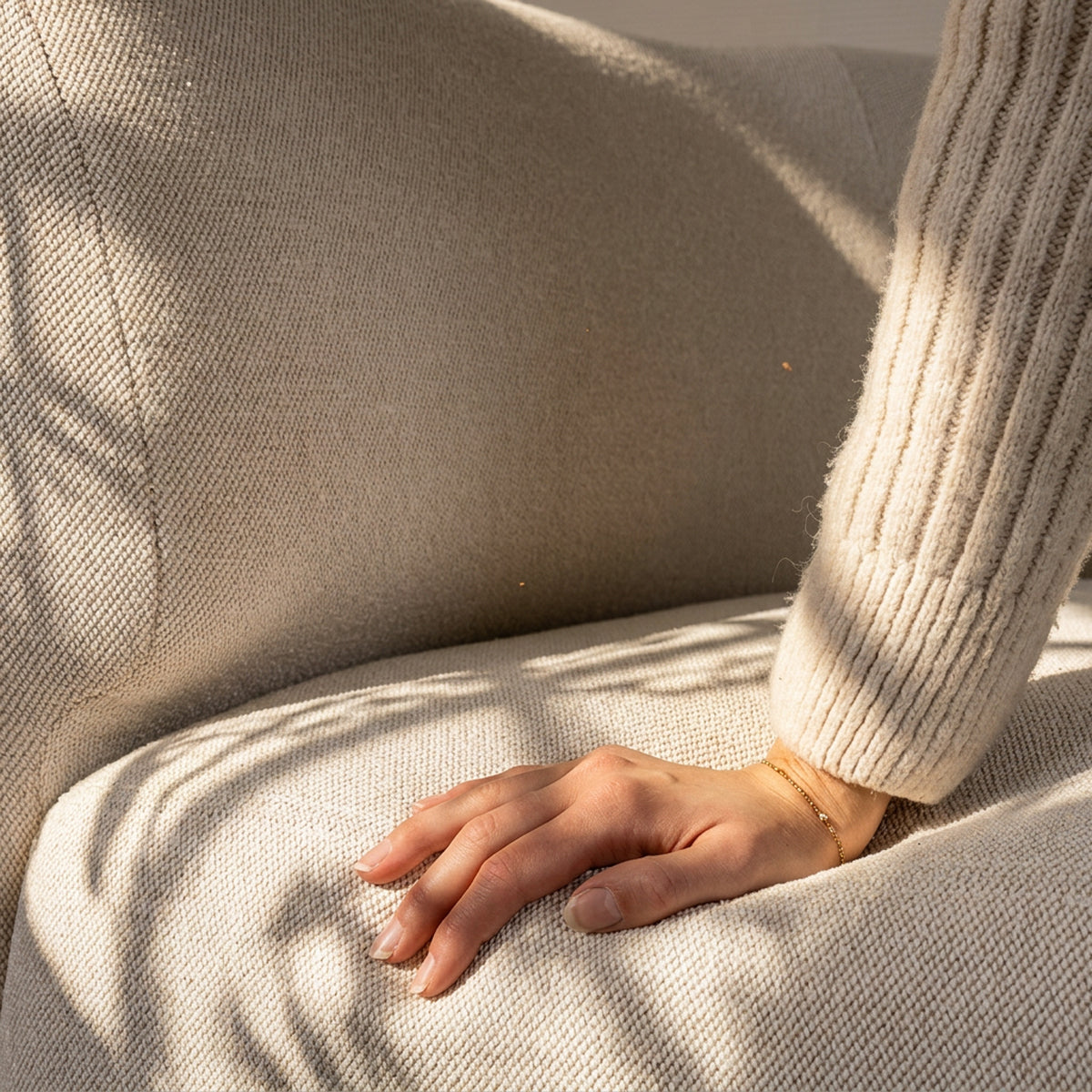 Fjord Sofa - Pouf Sealife Ivory