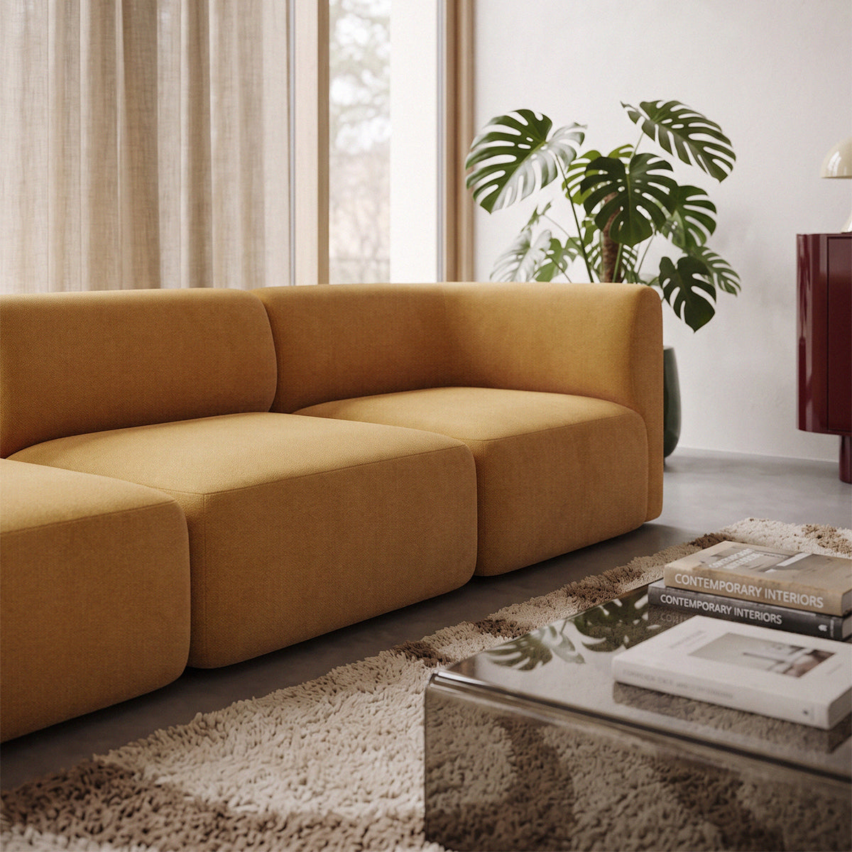 Fjord Sofa - Seat Section Cosmo Mustard