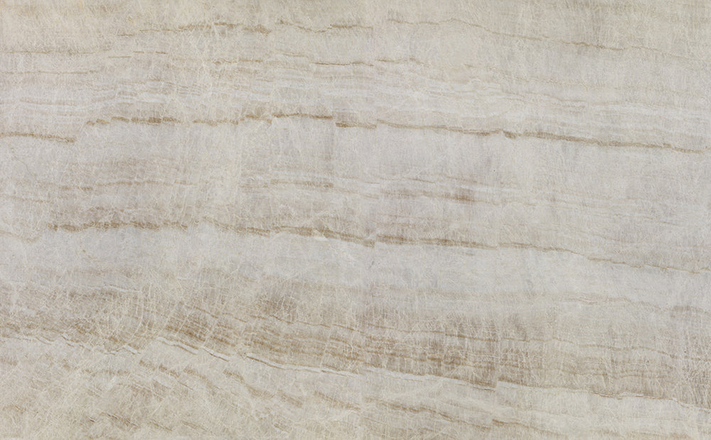 Taj Mahal Quartzite bordplade på mål med mat overflade