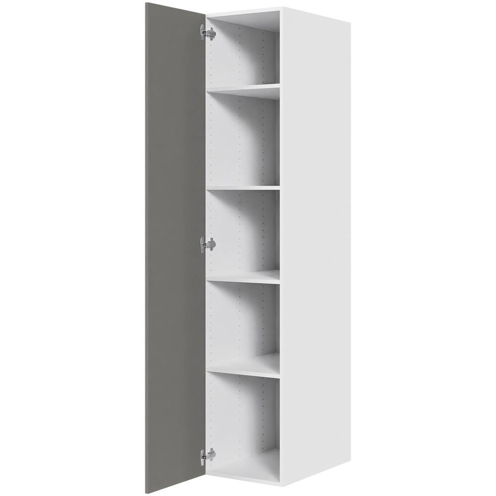 Multi-Living Køkken hyldeskab i Cibo Grigio 128 H: 195,2 cm D: 60,0 cm - 1 låge inklusiv 4 hylder - Bredde: 40 cm