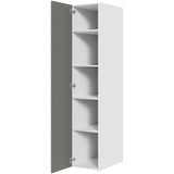 Multi-Living Køkken hyldeskab i Cibo Grigio 128 H: 195,2 cm D: 60,0 cm - 1 låge inklusiv 4 hylder - Bredde: 40 cm