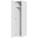 Multi-Living Bøjle/Højskab i Malet Hvid Front H: 195,2 cm D: 60,0 cm - Inklusiv 1 hylde samt 1 oval bøjlestang - Bredde: 40 cm