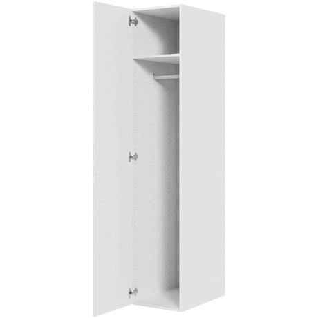 Multi-Living Bøjle/Højskab i Malet Hvid Front H: 195,2 cm D: 60,0 cm - Inklusiv 1 hylde samt 1 oval bøjlestang - Bredde: 40 cm