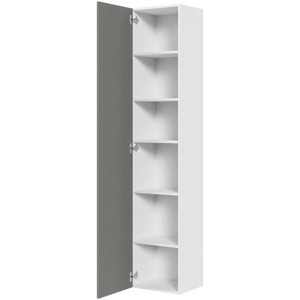 Multi-Living Køkken tilpasningsskab i Cibo Grigio 128 H: 195,2 cm D: 34,0 cm - Inklusiv 5 hylder - Bredde: 40 cm