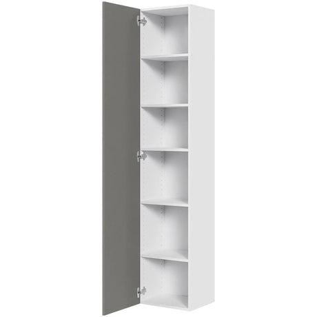 Multi-Living Køkken tilpasningsskab i Cibo Grigio 128 H: 195,2 cm D: 34,0 cm - Inklusiv 5 hylder - Bredde: 40 cm