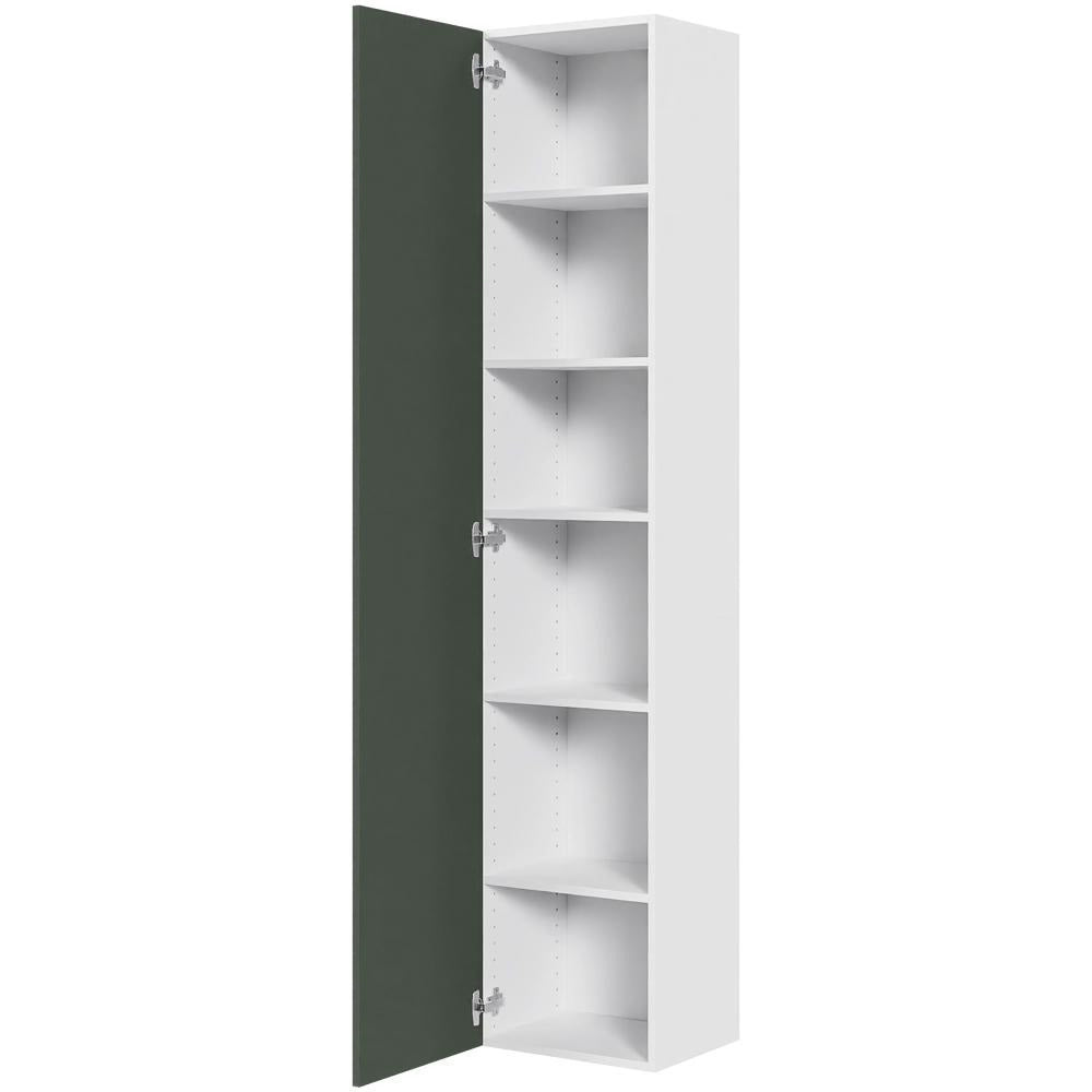 Multi-Living Højskab i Cibo Verde 120 H: 195,2 cm D: 32,0 cm B:40 cm - med 5 hylder og låge
