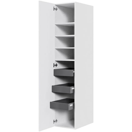 Multi-Living Køkken linnedskab i Romantik H: 195,2 cm D: 60,0 cm - Inklusiv 4 hylder samt 3 bakker - Bredde: 40 cm