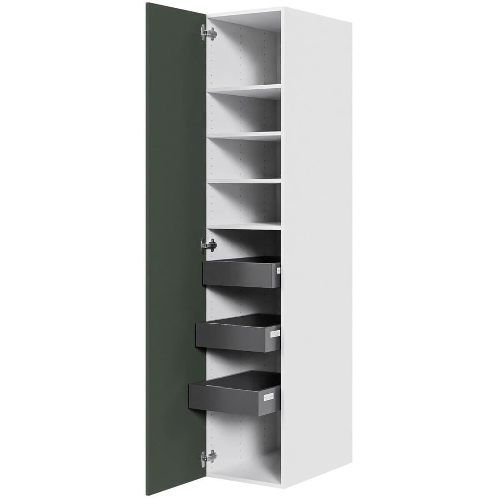 Multi-Living Køkken linnedskab i Cibo Verde 120 H: 195,2 cm D: 58,0 cm B:40 cm - med deludtræk og softluk