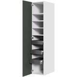 Multi-Living Køkken linnedskab i Cibo Verde 120 H: 195,2 cm D: 58,0 cm B:40 cm - med deludtræk og softluk