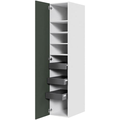 Multi-Living Køkken linnedskab i Cibo Verde 120 H: 195,2 cm D: 58,0 cm B:40 cm - med deludtræk og softluk