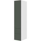 Multi-Living Køkken HQ garderobeskab i Cibo Verde 120 H: 195,2 cm D: 58,0 cm B:40 cm - med låge, 3 skuffer, fuldudtræk og softluk