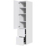 Multi-Living 2 skuffelook - Opbevaringsskab 60 cm med låge og 2 skuffer med fuldudtræk i bredde 40 cm