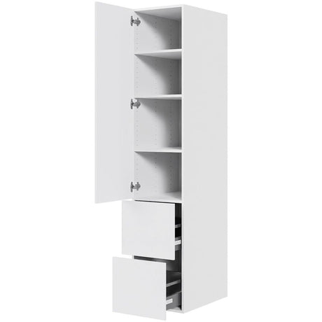 Multi-Living 2 skuffelook - Opbevaringsskab 60 cm med låge og 2 skuffer med fuldudtræk i bredde 40 cm