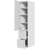 Multi-Living 2 skuffelook Romantik - Opbevaringsskab 40 cm med låge og 2 skuffer - fuldudtræk