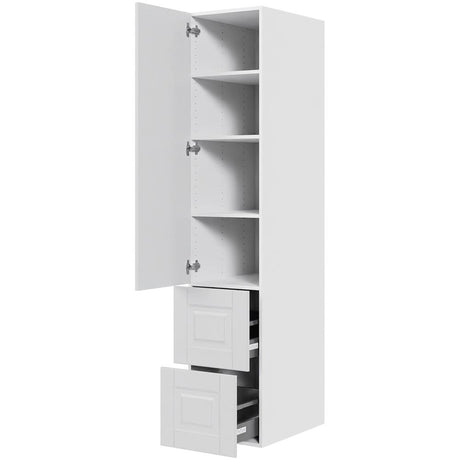 Multi-Living 2 skuffelook Romantik - Opbevaringsskab 40 cm med låge og 2 skuffer - fuldudtræk