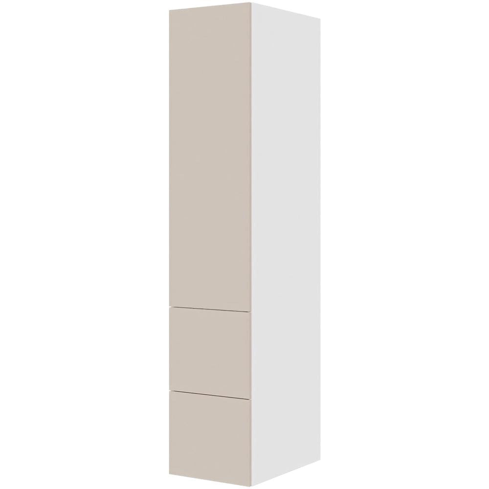 Multi-Living Køkken opbevaringsskab i Cibo Sabbia 123 H: 195,2 cm D: 60,0 cm - Fuldudtræk/softluk - Bredde: 40 cm