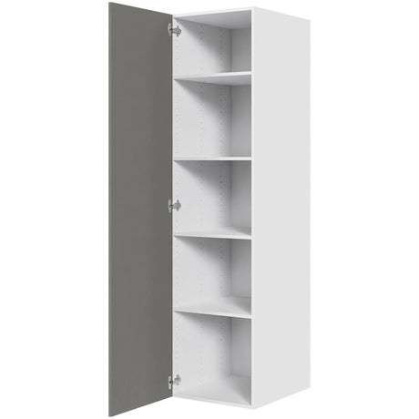 Multi-Living Køkken hyldeskab i Cibo Grigio 128 H: 195,2 cm D: 60,0 cm - 1 låge inklusiv 4 hylder - Bredde: 50 cm