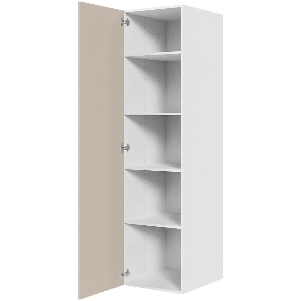 Multi-Living Køkken hyldeskab i Cibo Sabbia 123 H: 195,2 cm D: 60,0 cm - 1 låge inklusiv 4 hylder - Bredde: 50 cm